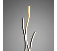 Piantana BLAZE led ondulata metallo 441210308ottone e nero