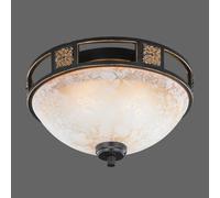 Trio Lighting Caecilia plafoniera in stile anticato, 33 cm Trio Lighting