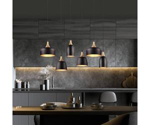 Trio Lighting Chiraz lampada a sospensione 6 luci nero/oro Trio Lighting