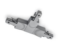 Trio Lighting Connettore a T DUOline, conduttore di protezione PE destro, titanio Trio Lighting