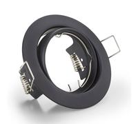 Trio Lighting Downlight rotondo Jura, nero Trio Lighting