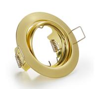 Trio Lighting Downlight rotondo Jura, ottone Trio Lighting