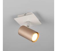 Trio Lighting Faretto da parete Marley, marrone/grigio chiaro, 12 x 12 cm, metallo Trio Lighting