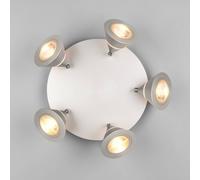 Trio Lighting Faretto da soffitto a LED Romeo, Ø 30 cm, color nichel, a 5 luci. Trio Lighting