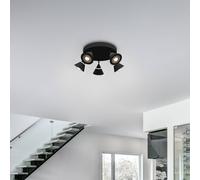 Trio Lighting Faretto da soffitto a LED Romeo, Ø 30 cm, nero, metallo, a 5 luci. Trio Lighting
