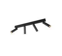 Trio Lighting Faretto da soffitto Ambala LED, a 4 luci, nero, metallo, CCT, dimmerabile 849210432
