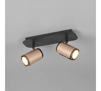 Trio Lighting Faretto da soffitto Gillan, caffè, a 2 luci, metallo, GU10 Trio Lighting