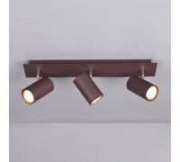 Trio Lighting Faretto da soffitto Marley, color ruggine, a 3 luci Trio Lighting