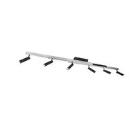 Trio Lighting Faretto LED Zeno da soffitto, 6 spot, alluminio spazzolato/nero, metallo 648310705