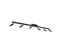 Trio Lighting Faretto LED Zeno da soffitto, 6 spot, nero opaco, metallo 648310732