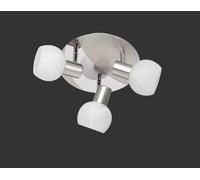 TRIO LIGHTING ITALIA ANTIBES FARETTO 3 SPOTS ATTACCO PICCOLO E14 28W IN METALLO