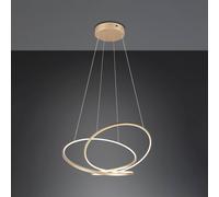 Trio Lighting Lampada a sospensione a LED Darvin lunghezza 84 cm, colore oro, metallo, Trio Lighting