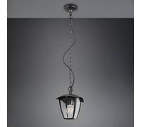 Trio Lighting Lampada a sospensione da esterno VENTA, nera, 17 x 17 cm, metallo, IP44 Trio Lighting