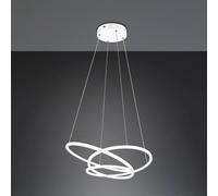 Trio Lighting Lampada a sospensione Darvin LED, lunghezza 64 cm, bianco opaco, metallo, Trio Lighting