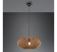 Sospensione HEDDA in fibra sisal marrore montatura nera 312300136