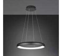 Trio Lighting Lampada a sospensione LED Cardona, Ø 75 cm, nero, CCT, metallo Trio Lighting