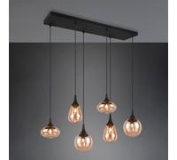 TRIO Leuchten Lumina lampada a sospensione E14 6 x MAX 40 W La: 93 P: 34 cm, 317000613, Lumina [Lampade per Interni > Lampade a Sospensione]