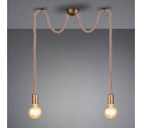 Trio Lighting Lampada a sospensione Rope decorativa a 2 luci Trio Lighting