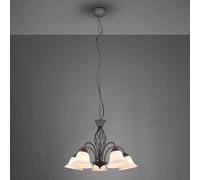 Trio Lighting Lampada a sospensione Rustica, ruggine, 5 luci Trio Lighting