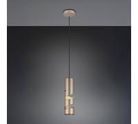 Trio Lighting Lampada a sospensione Stream, marrone, Ø 8 cm, metallo, GU10 Trio Lighting