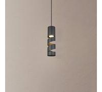 Trio Lighting Lampada a sospensione Stream, nera, Ø 8 cm, metallo, GU10 Trio Lighting