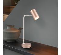 Trio Lighting Lampada da tavolo Marley, marrone/grigio chiaro, altezza 45 cm, metallo Trio Lighting