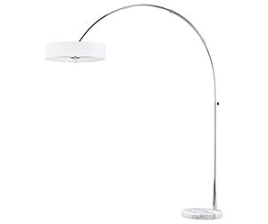 Trio Lighting Lampada da terra ad arco diffusore bianco H 205 cm Ø 50 cm L 180 cm. Lampadina Consigliata 3 x E27 42W 230V alogena