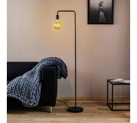 Trio Lighting Lampada da terra Diallo senza paralume, nero opaco Trio Lighting