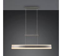 Trio Lighting Lampada LED a sospensione Arcola, color nichel, 152 cm, dimmer touch CCT Trio Lighting