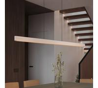 Trio Lighting Lampada LED a sospensione Donegal, colore beige, lunghezza 150 cm, CCT Trio Lighting