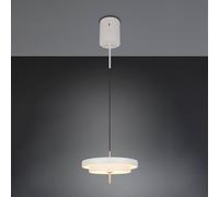 Trio Lighting Lampada LED a sospensione Keaton, grigio chiaro, Ø 40 cm, metallo, CCT Trio Lighting