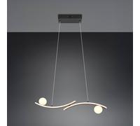 Trio Lighting Lampada LED a sospensione Napoli, nero opaco, lunghezza 82 cm, metallo Trio Lighting