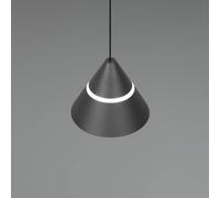 Trio Lighting Lampada LED a sospensione Romeo, Ø 14 cm, nera, metallo, CCT Trio Lighting