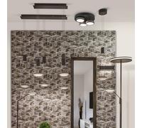 Piantana FRANKLIN LED con regolazione intensità più regolazione luce H.133 cm antracite 426510142