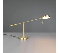 Trio Lighting Lampada LED da tavolo Monza, color ottone, altezza 52 cm, metallo Trio Lighting