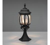 Trio Lighting Lampioncino Elvo, nero opaco, altezza 49 cm, alluminio Trio Lighting