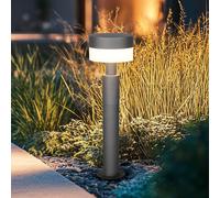 Trio Lighting Lampioncino LED Mackenzie, altezza 50 cm, antracite, fusione di alluminio Trio Lighting