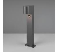 Palo ROYA Applique a parete esterno ROYA fusione alluminio con sensore di movimento ip44 H.50cm stondata antracite 514260142