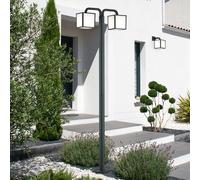 Trio Lighting Lampione LED Cubango con due paralumi cubici Trio Lighting
