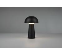 Lampada LENNON LED fungo ricaricabile usb touch 4 intensità nera R52176102
