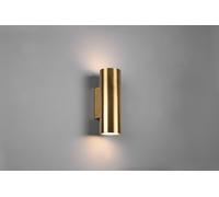 TRIO LIGHTING MARLEY APPLIQUE CILINDRO METALLO OTTONE ANTICATO BI-EMISSIONE H. 1