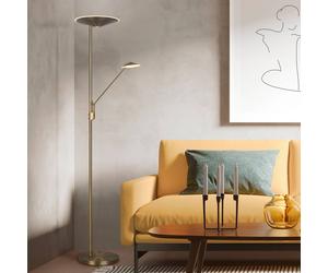Trio Lighting Piantana LED Brantford Lampada da lettura, ottone anticato Trio Lighting
