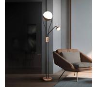 Trio Lighting Piantana LED Chris, caffè, metallo, lampada da lettura, dimmerabile Trio Lighting
