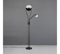 Trio Lighting Piantana LED Chris, nero, metallo, lampada da lettura, dimmerabile Trio Lighting