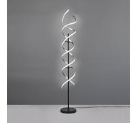 Lampada da terra led spirale metallo SEQUENCE 441810205 alluminio e nero 150cm