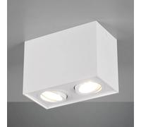Trio Lighting Plafoniera Biscuit, 2 luci, bianco Trio Lighting