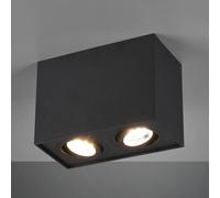 Trio Lighting Plafoniera Biscuit, 2 luci, nero Trio Lighting
