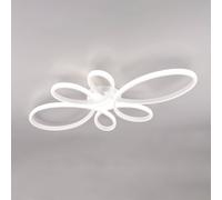 Trio Lighting Plafoniera Fly LED, bianco opaco, 4.000 K, 83 cm x 45 cm Trio Lighting