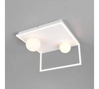 Trio Lighting Plafoniera LED Arola, bianco opaco, larghezza 37 cm, metallo Trio Lighting