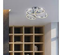 Plafoniera led vortici FRANCIS con regolazione intensità 671310105 alluminio satinato